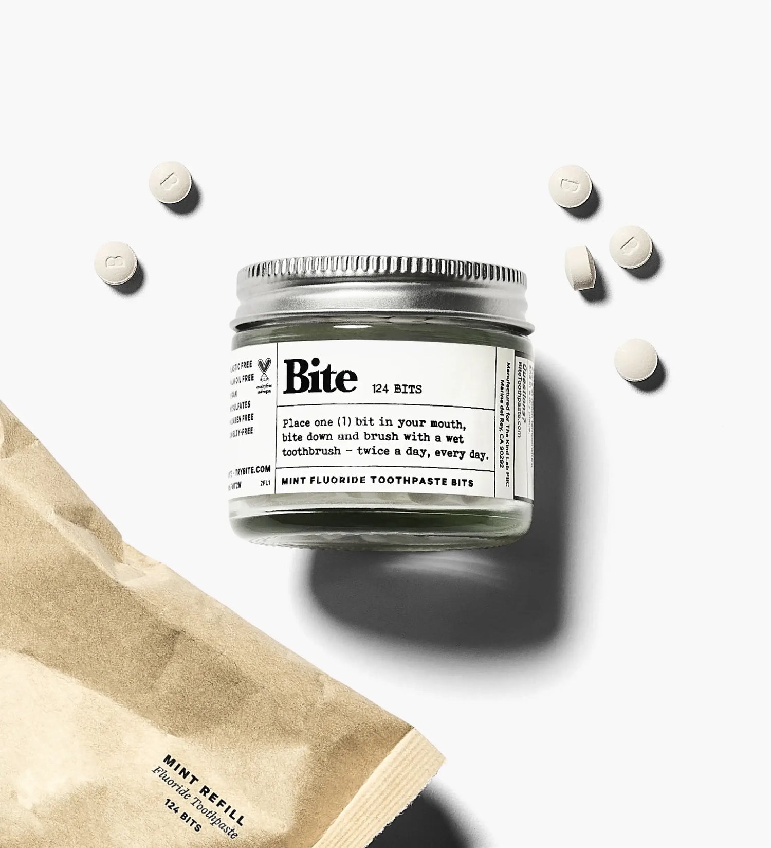 Toothpaste Bits with Fluoride - 2oz - Mint