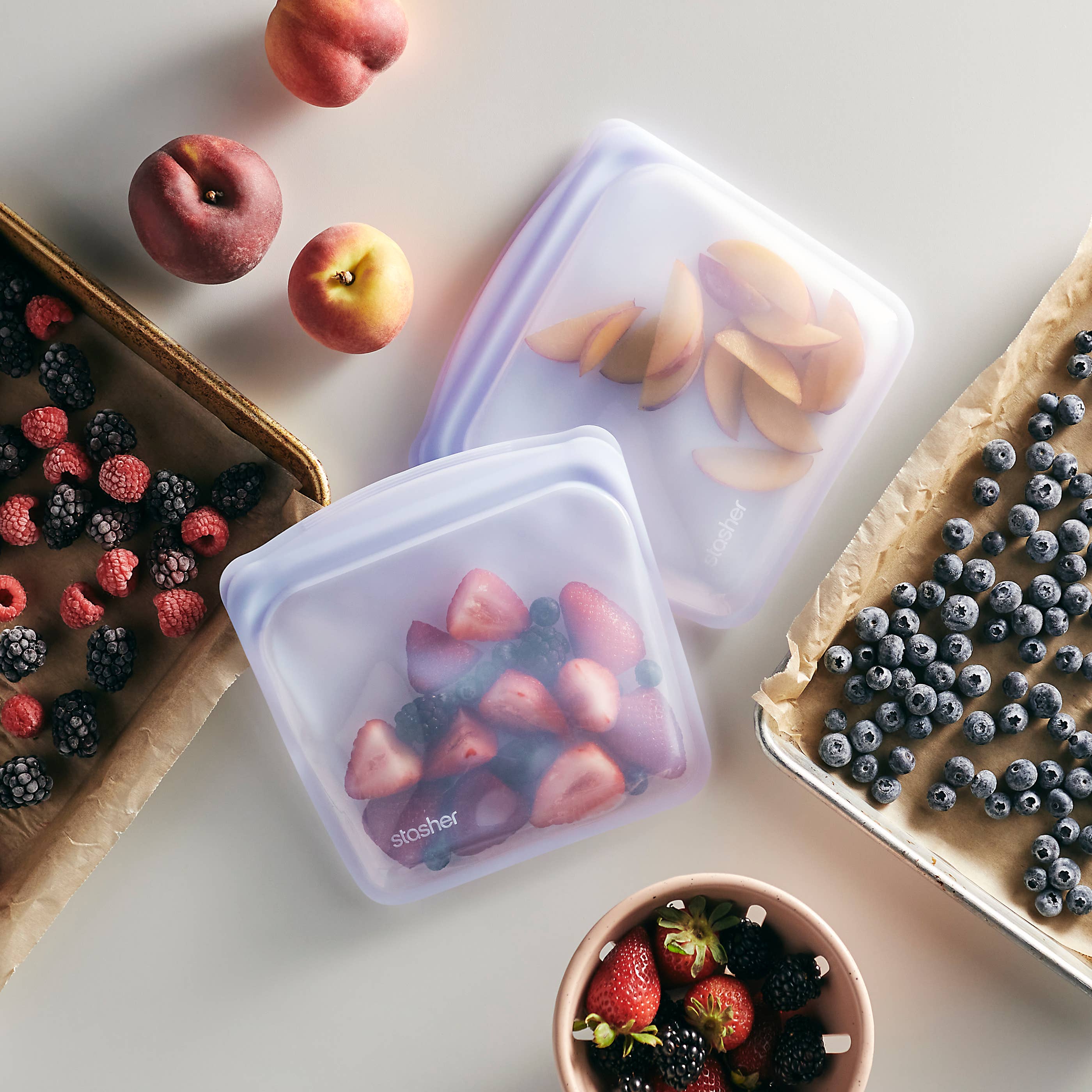 Sandwich Stasher Bag: Clear