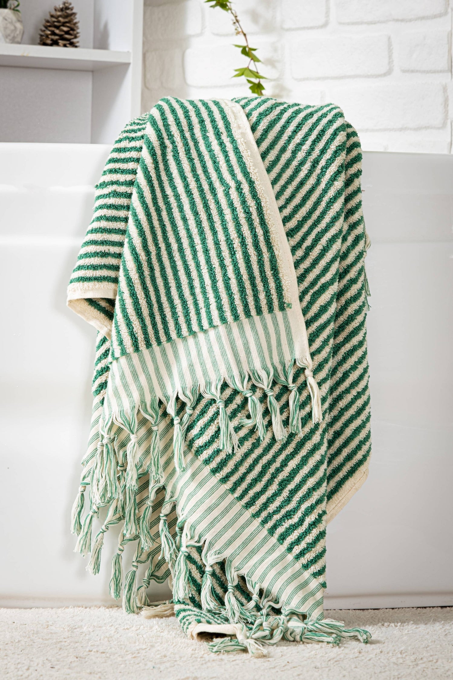 Striped Hand Towel Rainbow