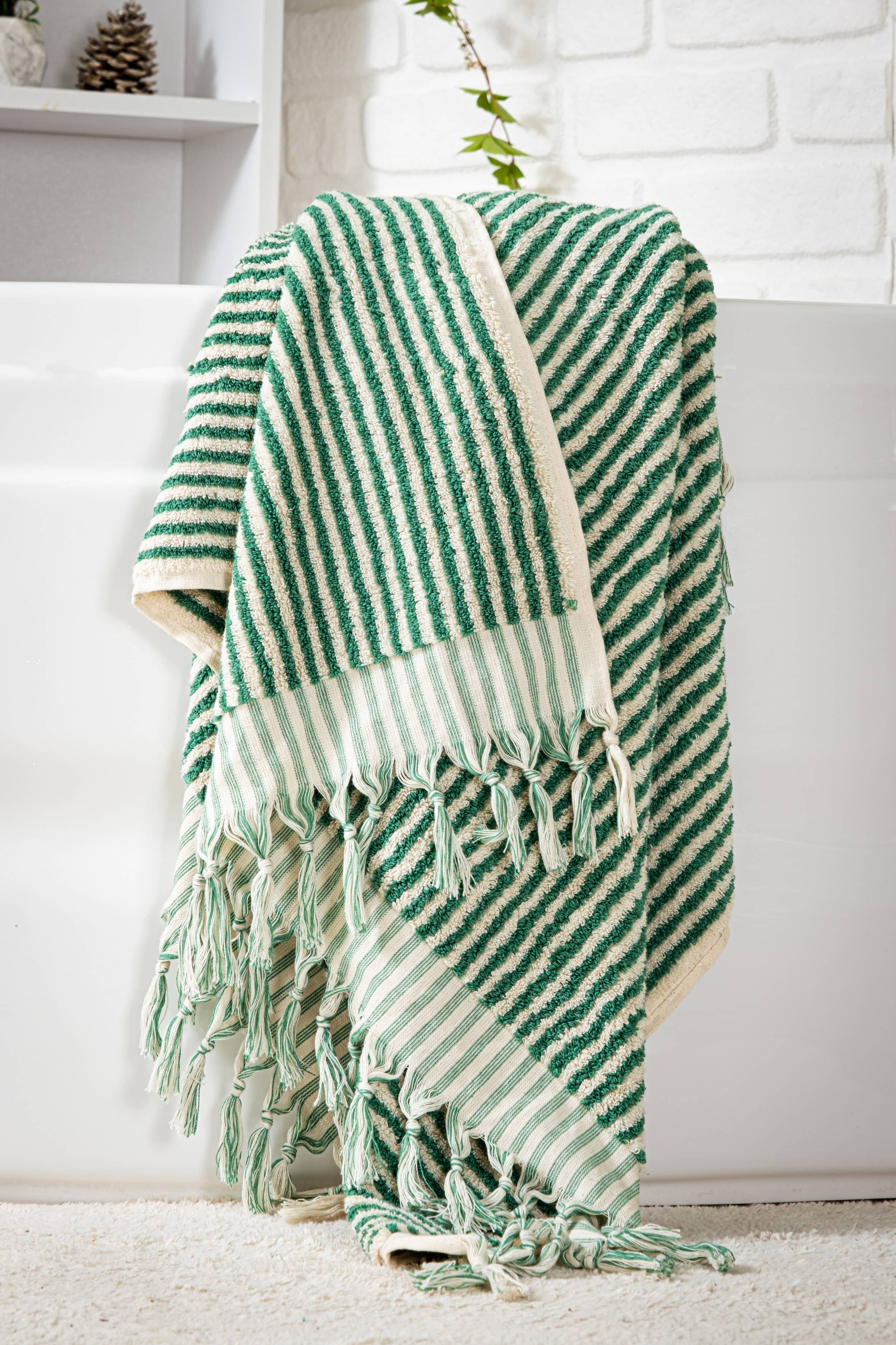 Striped Hand Towel Rainbow
