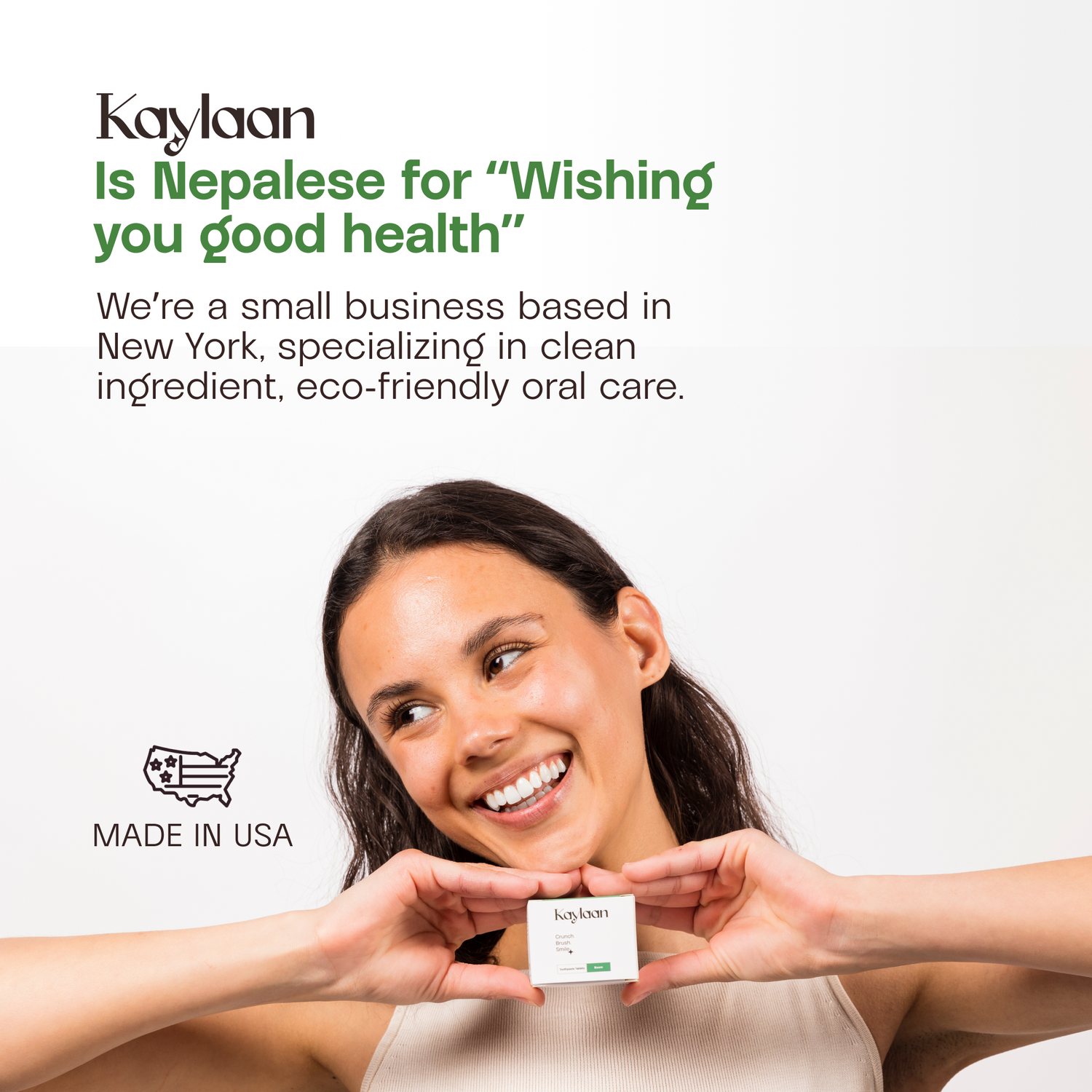 Kaylaan –Fluoride Toothpaste Tablets Refill| Mint |90 Count