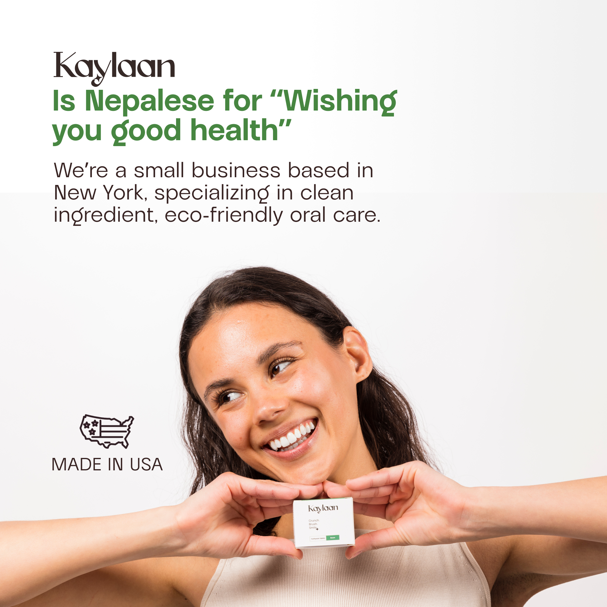 Kaylaan –Fluoride Toothpaste Tablets Refill| Mint |90 Count