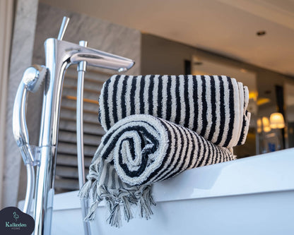 Striped Hand Towel Rainbow