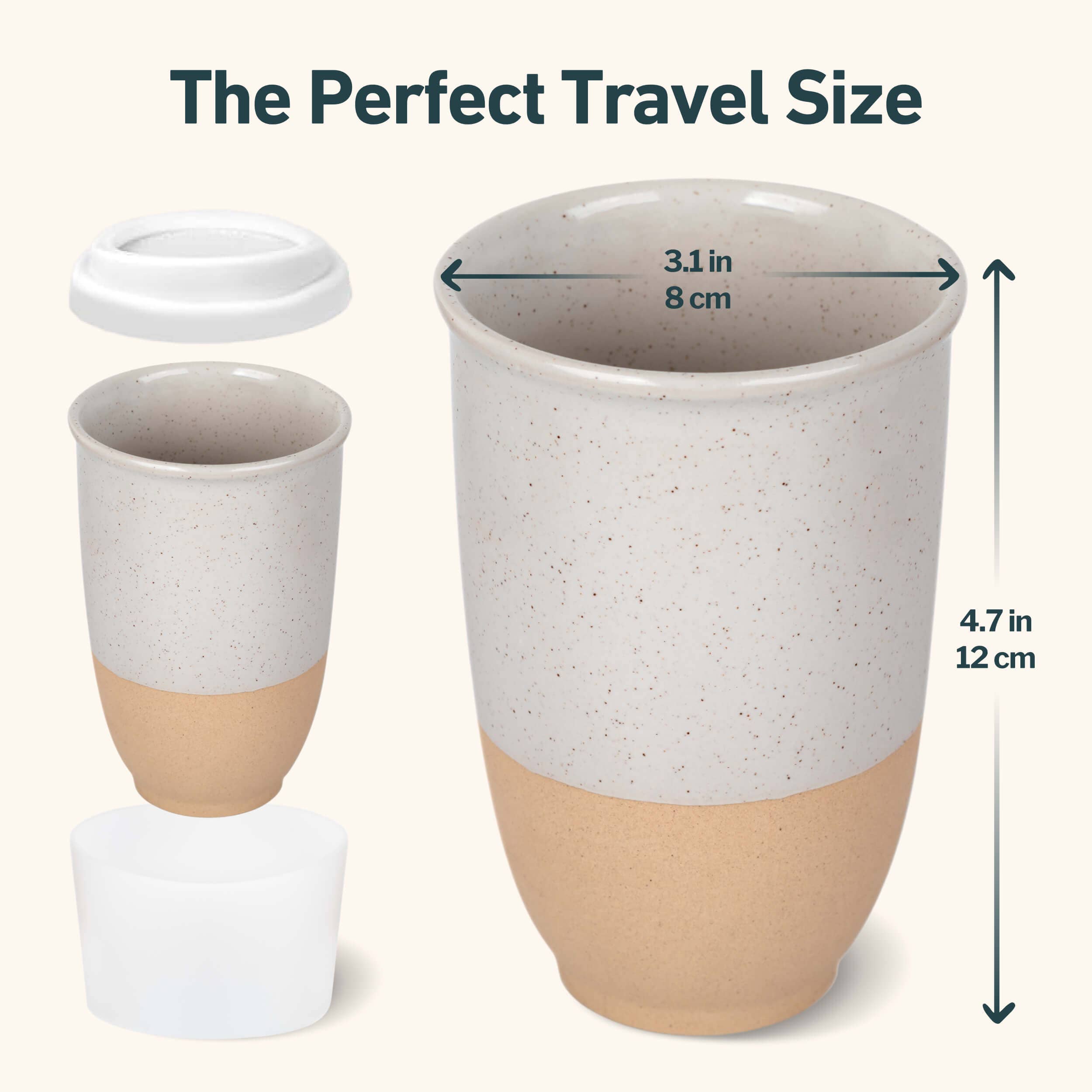 Dune 12oz Ceramic Travel Mug – Reusable &amp; Eco-Friendly
