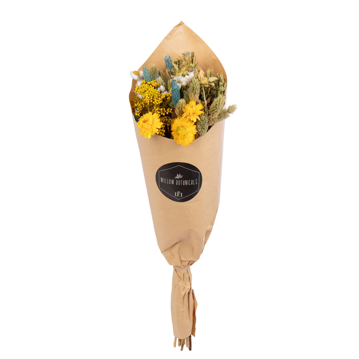 Yellow Mixed Dried Flower Bouquet