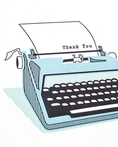 Typewriter Thank You