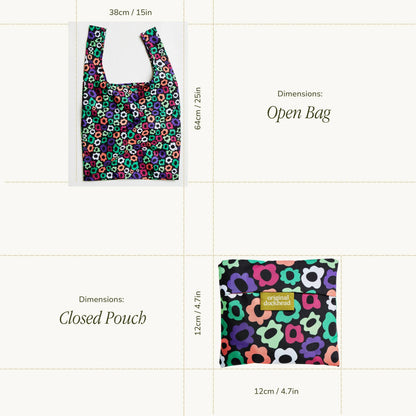 Flower Maze Print  Eco Friendly Reusable Tote Bag