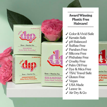 Mini Dip Conditioner &amp; After Swim Detangler - Rose &amp; Matcha Tea