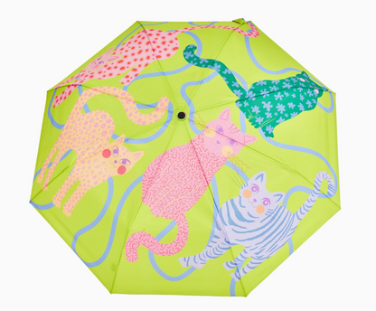 Fuchsia/Lime/Ice Arty Cats Duck Umbrellas