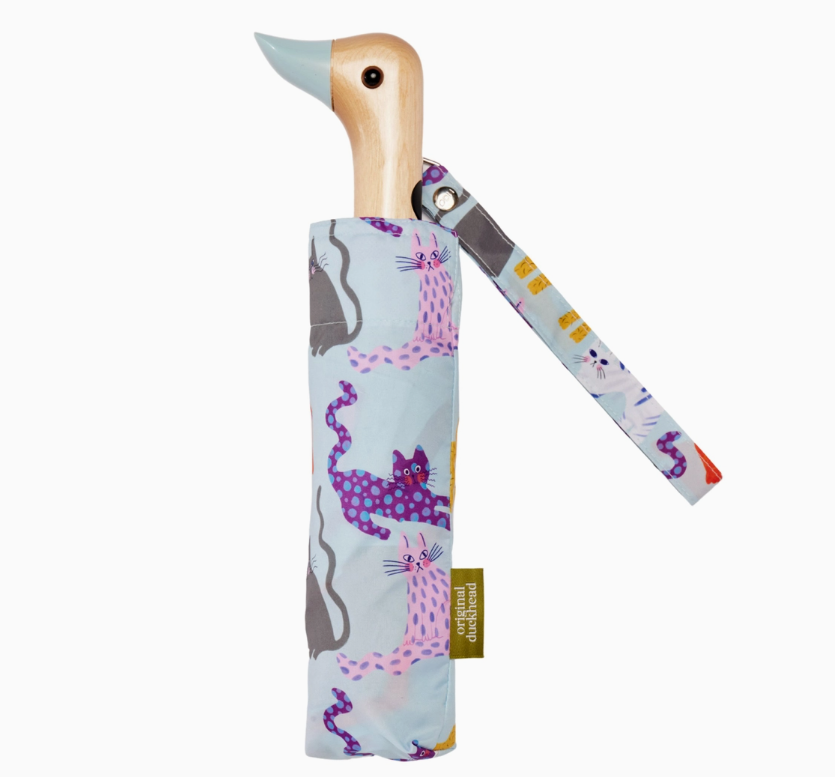 Fuchsia/Lime/Ice Arty Cats Duck Umbrellas