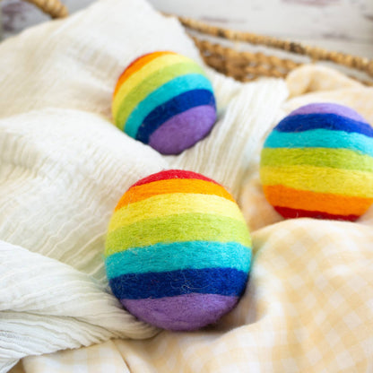 Pride Rainbow Eco Wool Dryer Ball (one)