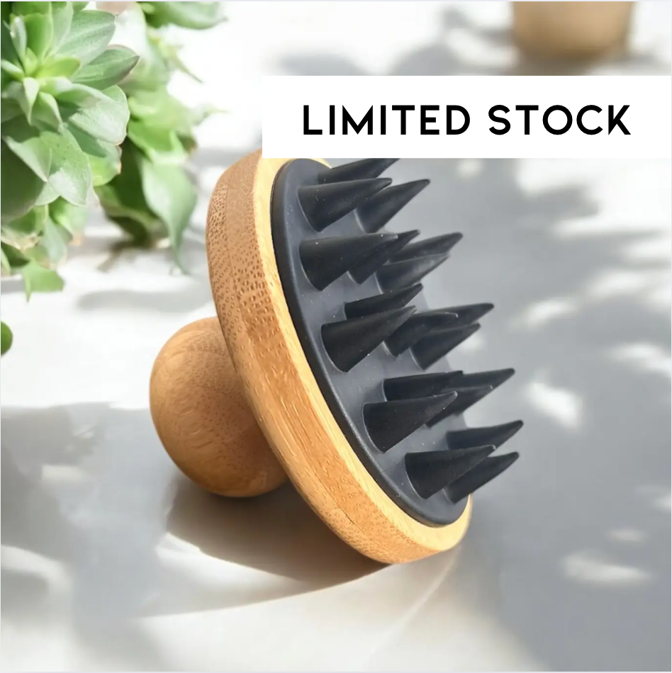 Bamboo and Silicone Scalp and Body Massager
