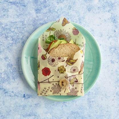 Sandwich Wrap - Meadow Magic, Plant Based Wax