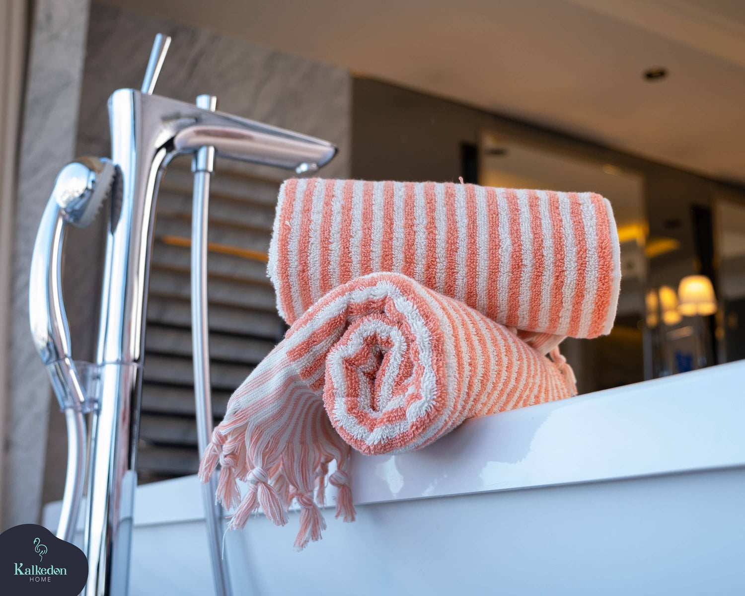 Striped Hand Towel Rainbow
