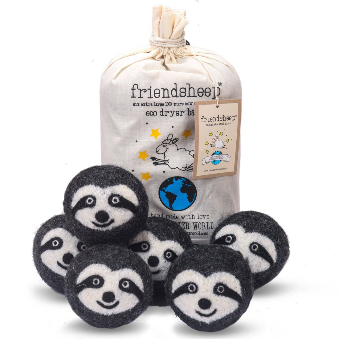 Sloth Squad Eco Wool Dryer Ball