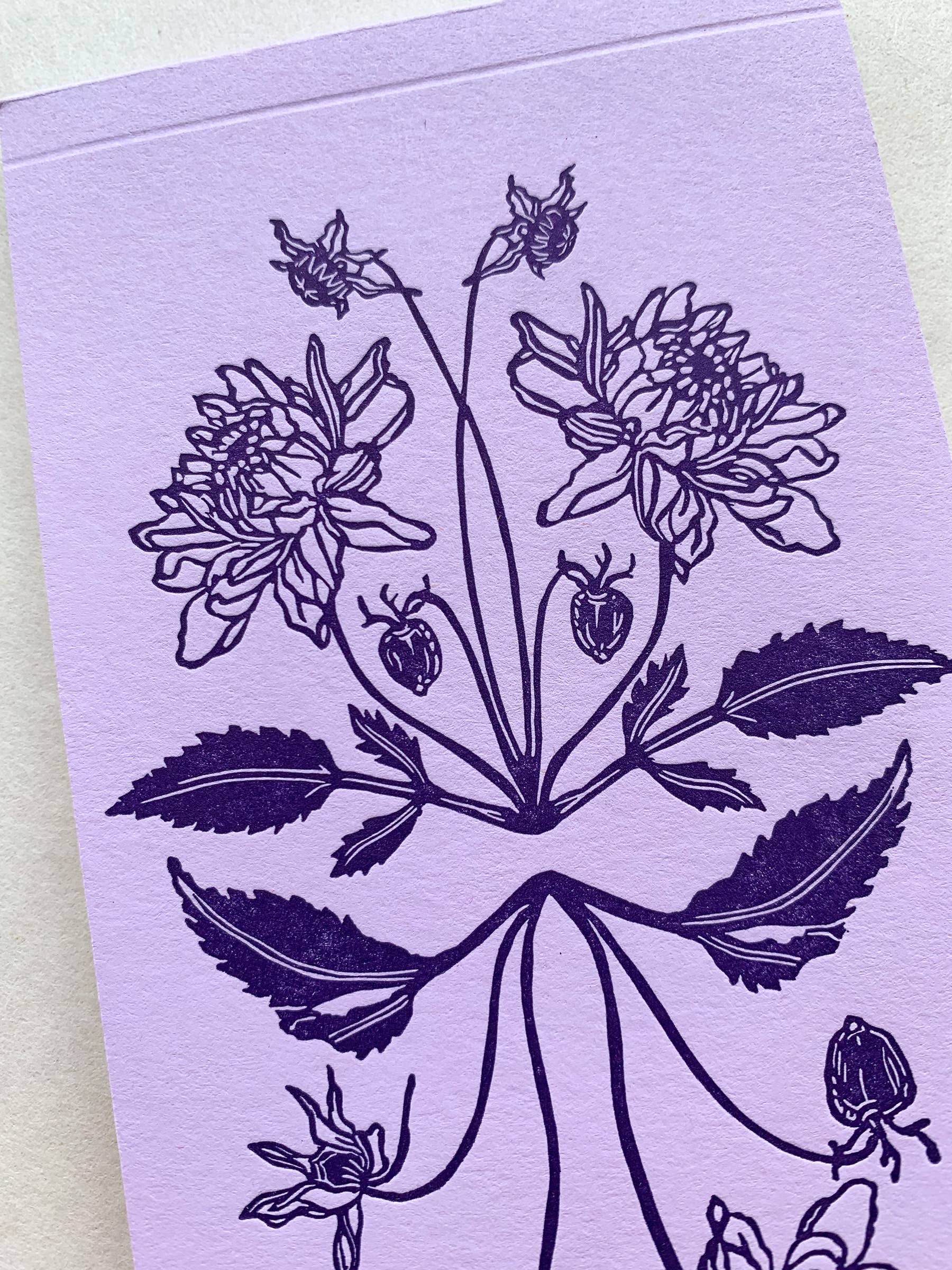 Botanical pattern jotter notepad
