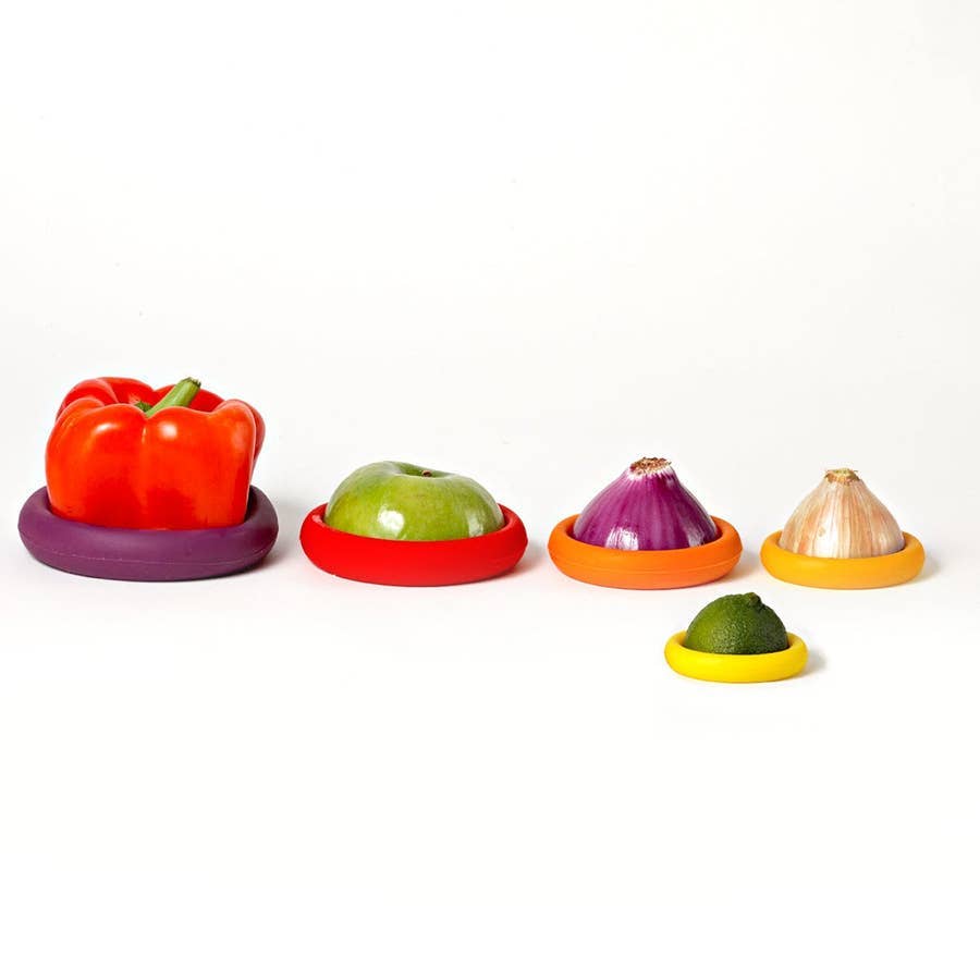 Reusable Silicone Food Savers – Autumn Harvest (Set of 5)