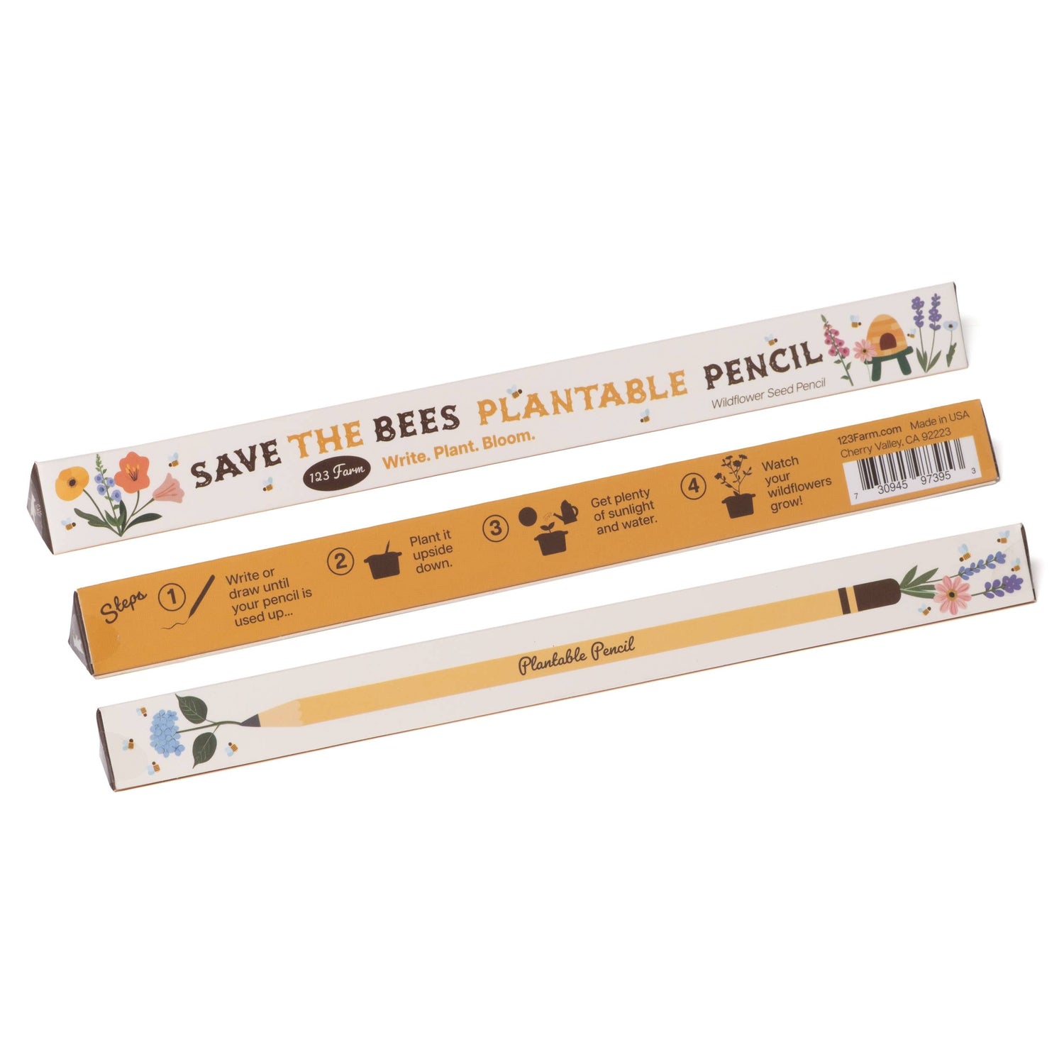 Save-The-Bees Plantable Pencil – Eco-Friendly Gift