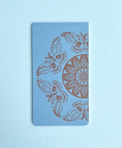 Polyphemus moth pattern jotter notepad