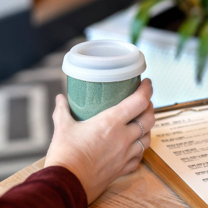 Emerald 12oz Ceramic Travel Mug – Reusable &amp; Stylish