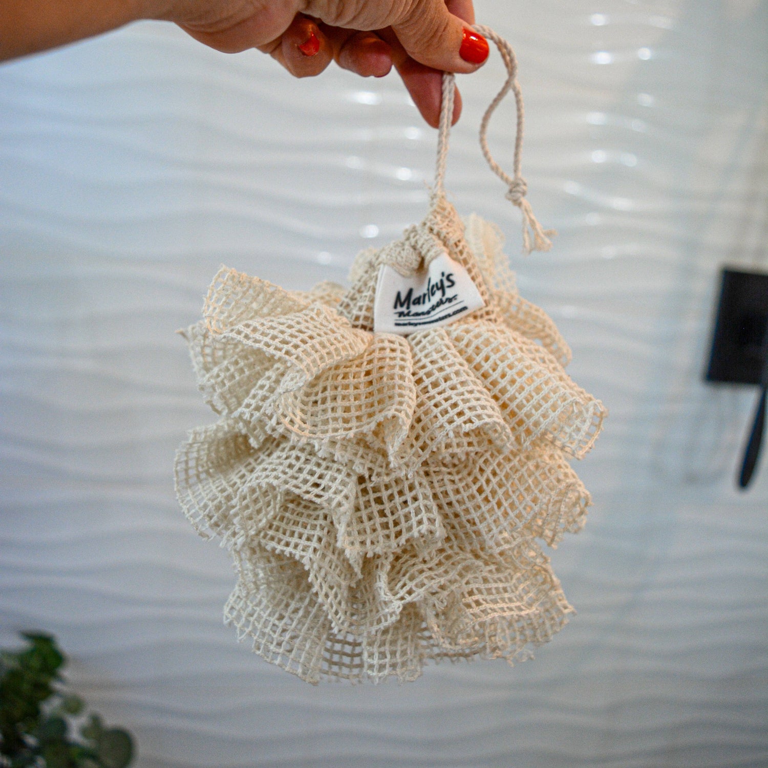 Soap Saver Pouf: Organic Cotton