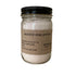 12 oz glass jar with white soap powder inside