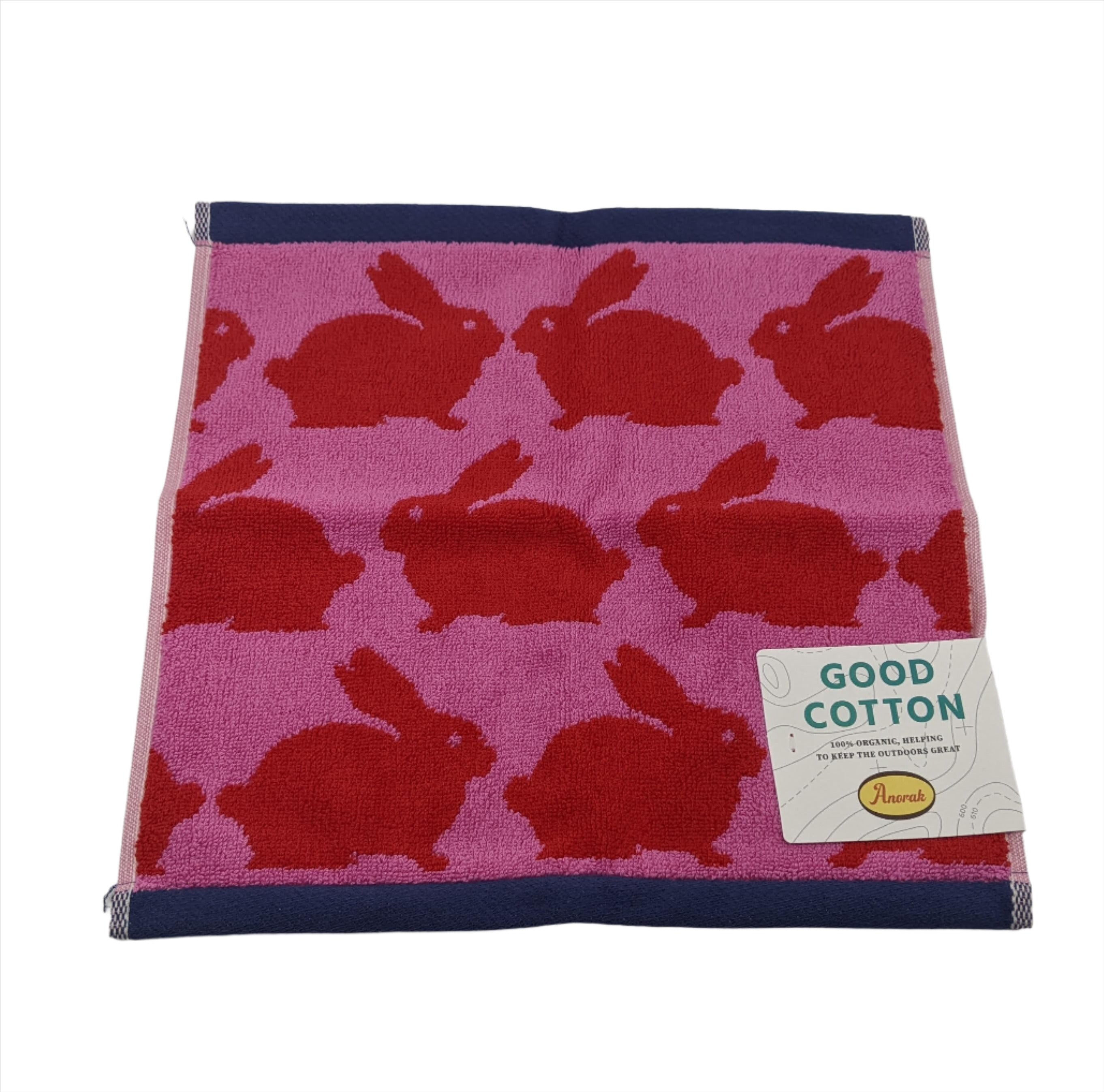 Kissing Rabbits Organic Cotton Face Cloth