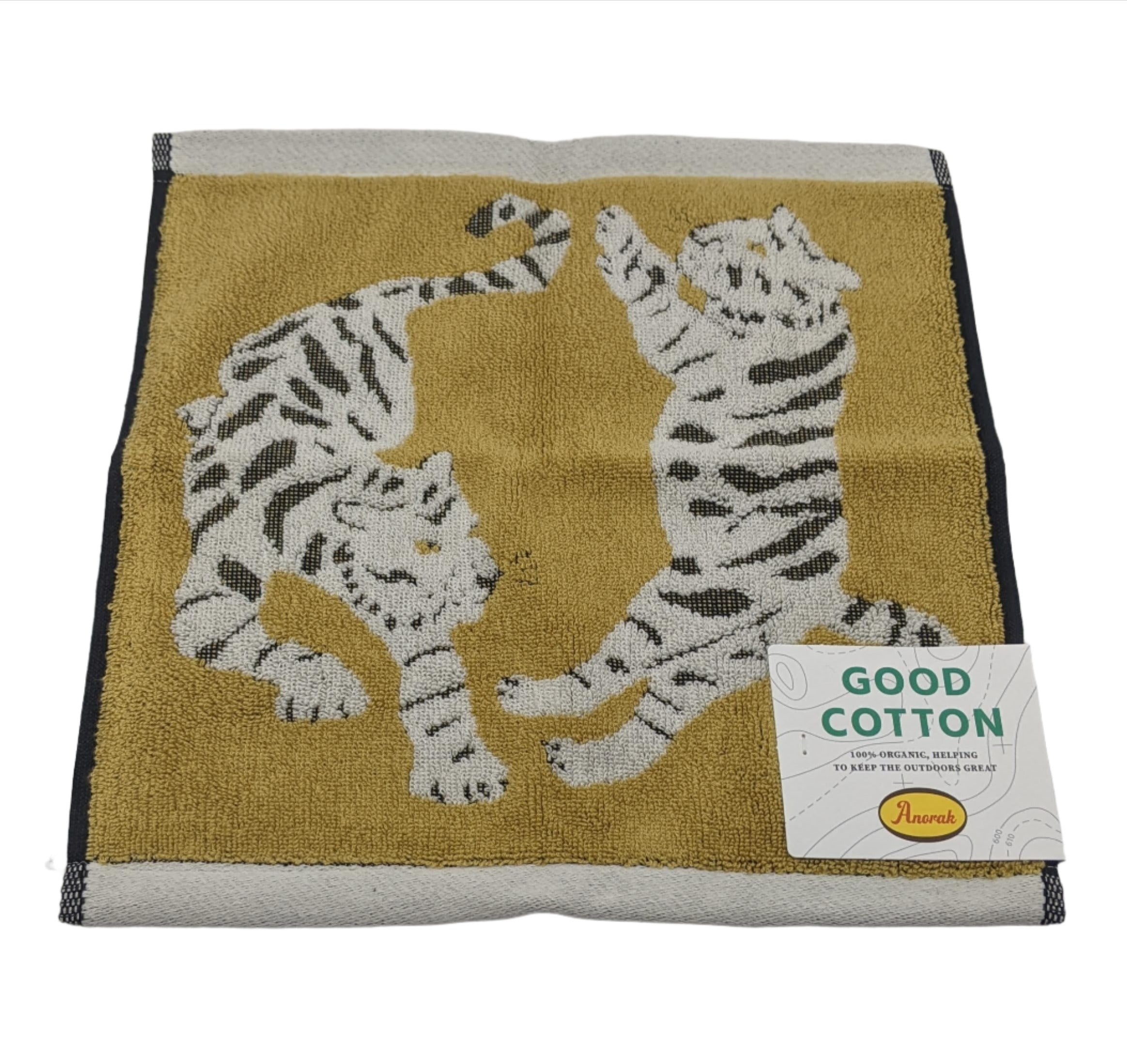 Tigers Organic Cotton Face Cloth