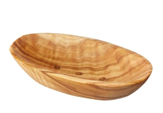 Olive Wood Soap Dish (Oval Shape)