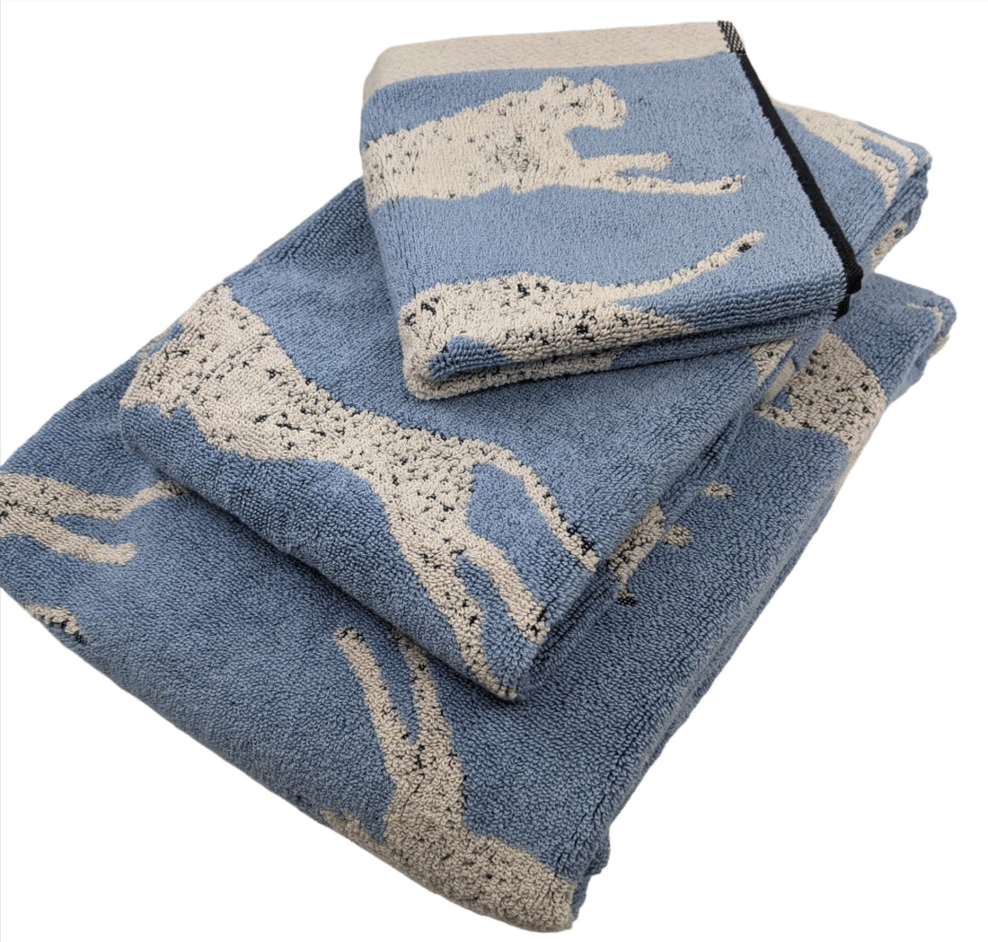 Leaping Leopards Organic Cotton Hand Towel
