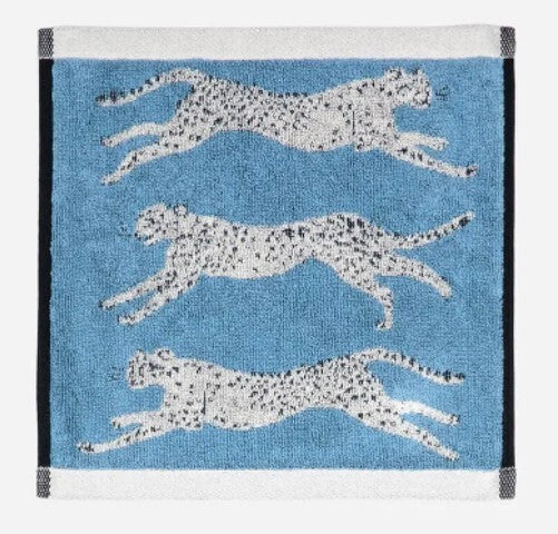 Leaping Leopards Organic Cotton Face Cloth